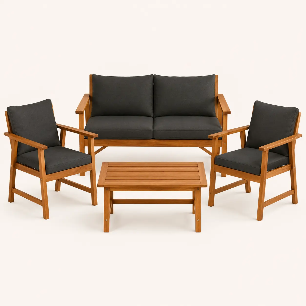Acacia Deep-Seating Sofa Set